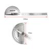 Steel Protractor 0- Angle Finder Rotation Ruler Student Tool