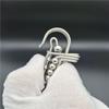 Stainless Steel Handicraft Key Ring Hanging Pendant Matte Bead Trinket Card Bag Keyring Creative Lovers Gift Small Decoration