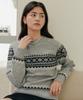 YUPPE Jacquard Wool Knit_Gray