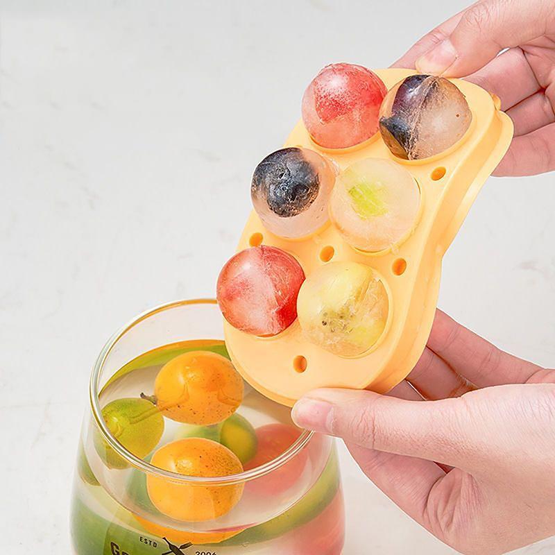 1Pc Silicone Ice Lattice Frozen Ice Cube Artifact Ice Making Mold Household Ice Tray With Lid Easy To Demould Ice Cube Mold