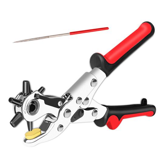 Yousheng Multi-purpose Punching Pliers Heavy Duty Faux Leather Hole Punch Belts Bands Shoes Straps Dog Collars Fabric DIY Craft Projects Puncher Tool