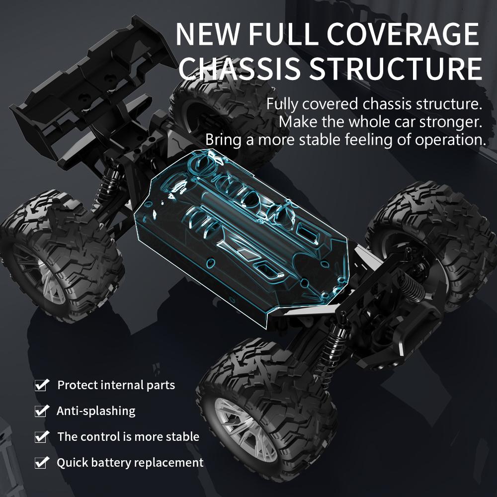 1:16 4WD RC Car Off Road 40KM/H Professional 2.4G High Speed Racing With LED Light Remote Control Cars Drift Monster Truck