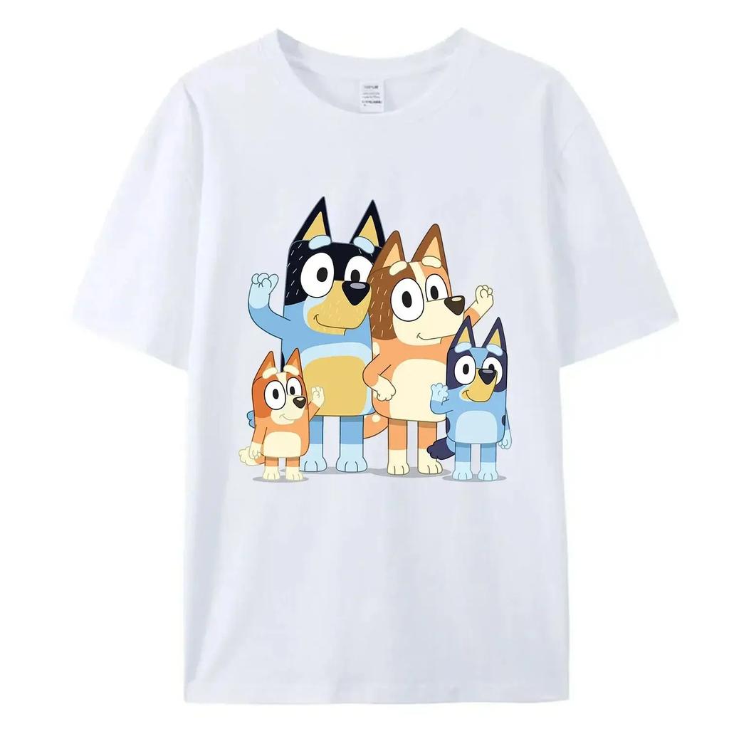 Mama und Papa Damen Herren T-Shirt Neu Süßes Oberteil Sommer Familien Set Animation Schwarzweiß T-Shirt Familienkleidung Geschenk
