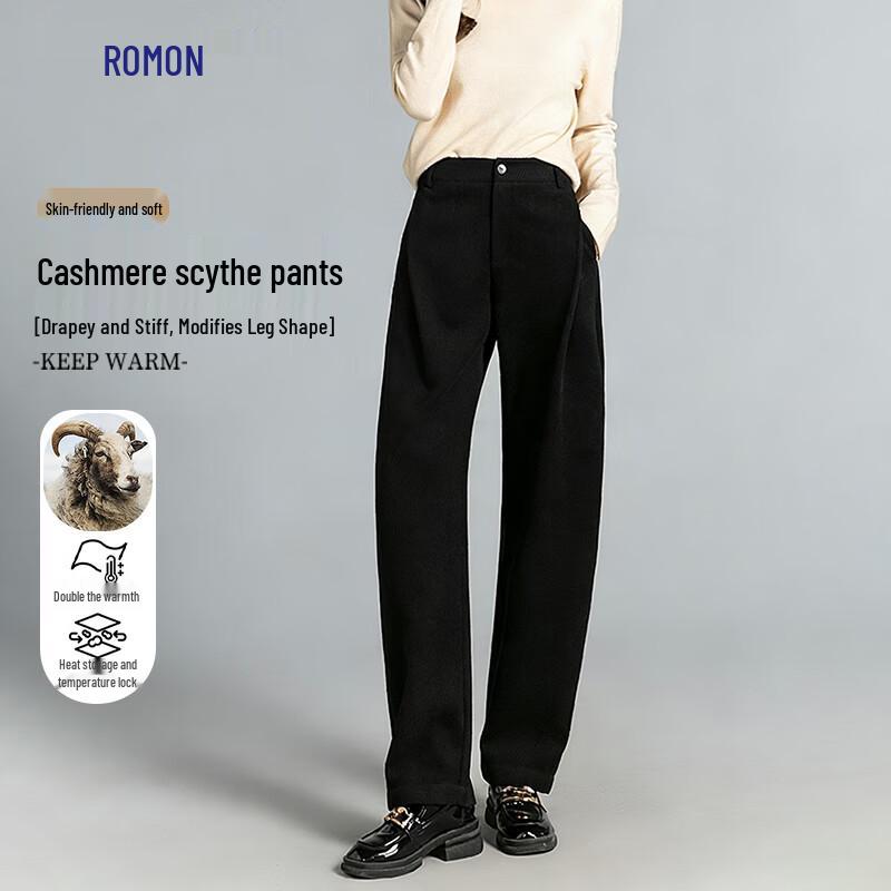 

Romon Women s 2025 Cashmere Blend Warm Trousers XL