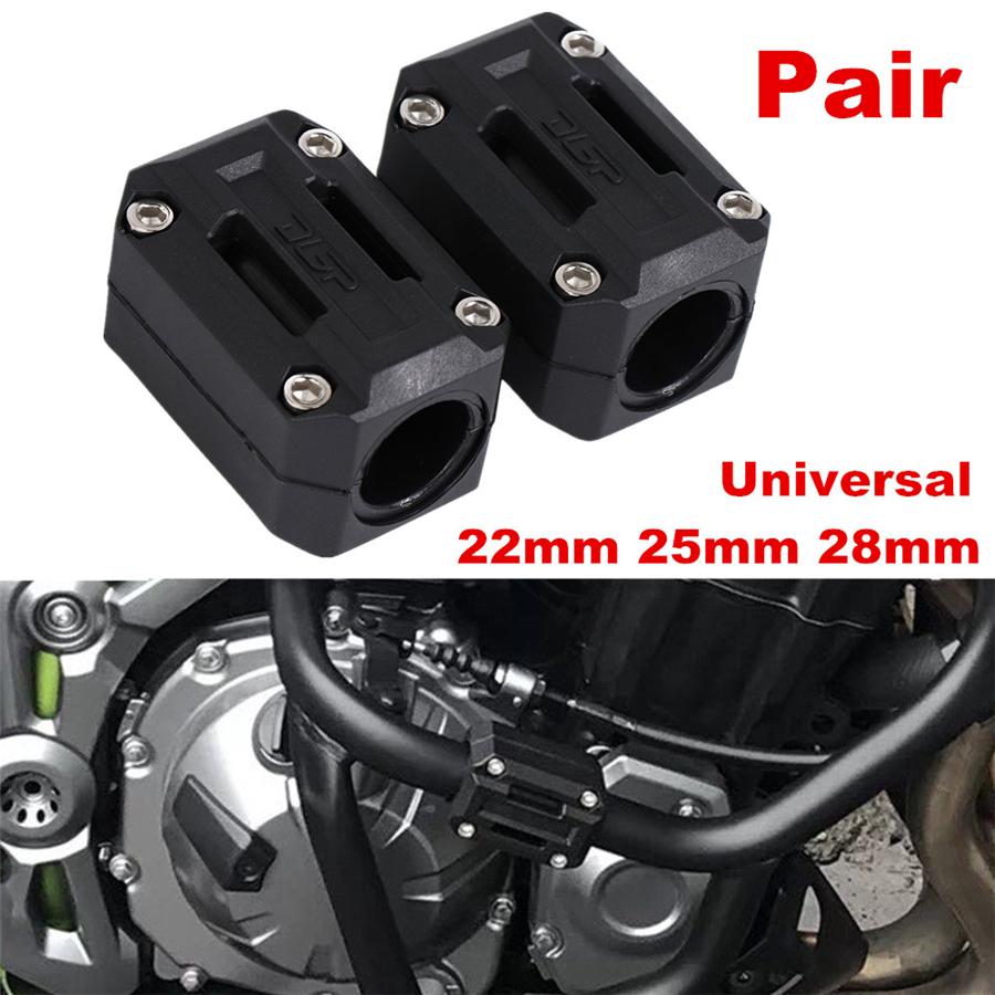 2x Universal Motorcycle Engine Frame Protector Crash Pads 22/25/28mm For Bmw R1200gs Lc