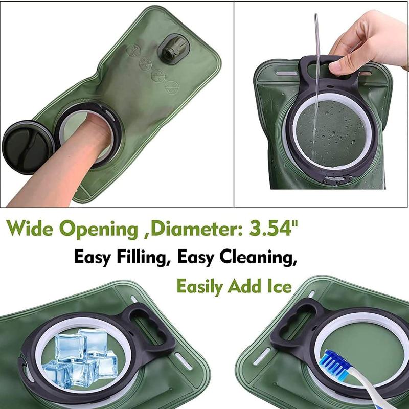 New Outdoor Water Bag Portable Folding Large Capacity Soft Water Bladder Camping Mountaineering Hiking and Storing Water Bags