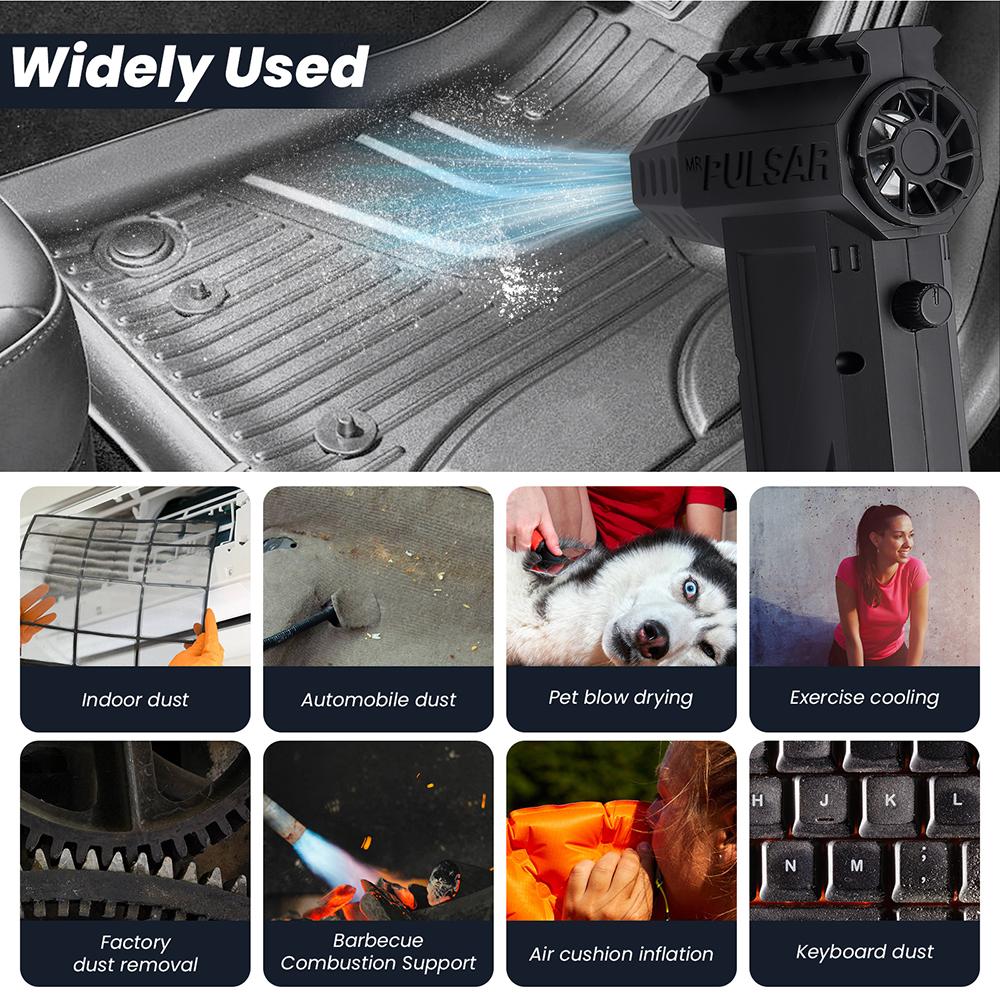 Powerful X3 Pro Air Blower Handheld Turbo Jet Fan 250000RPM High Speed Brushless Motor Air Duster Wind Speed 58m/s Air Cleaner