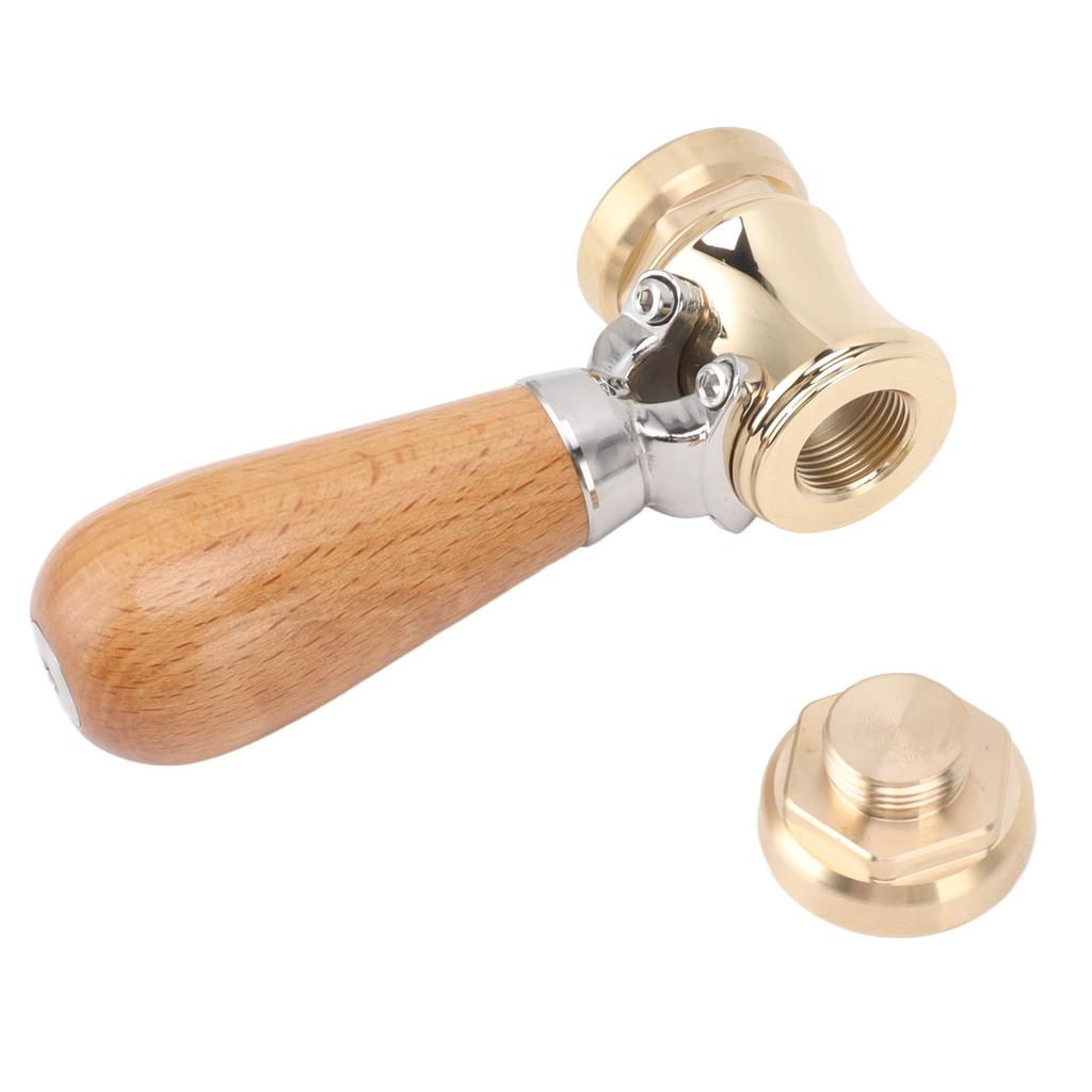 Woodworking Chisel Mallet Beech Wood Carpenter Hammer with Replaceable Solid Brass Head for