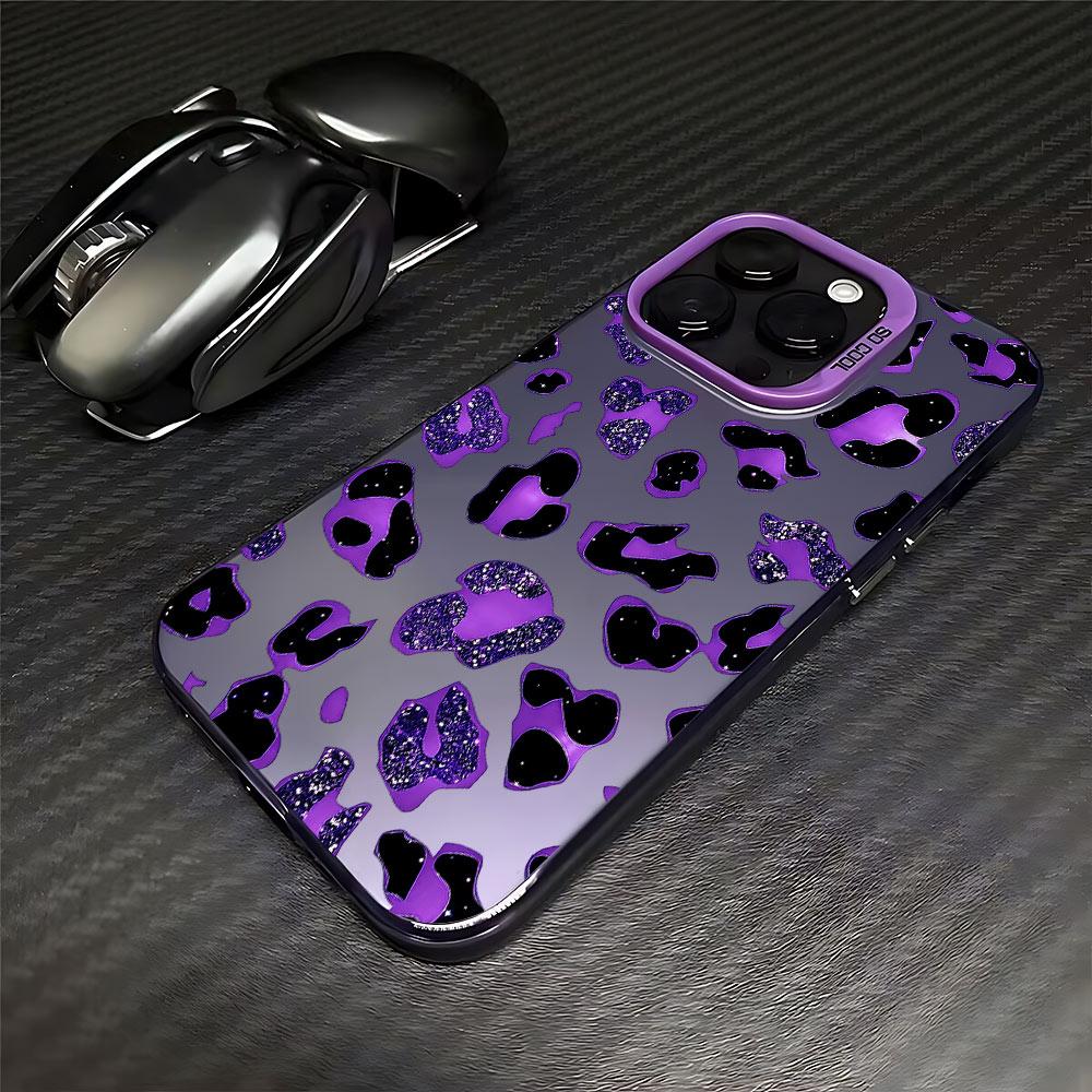 Shiny colorful leopard print Phone Case For Tecno Pova Spark Go 30C 20 7 Pova 6 Camon 40 30S 20 itel P36 A48 S23 Pro 4G 5G Cover