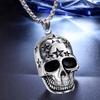 Necklace Silver Chain 316L Skull Stars 329