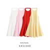 Kaslead New Arrival Women's Clothing Fashion Style Fashion Wave Decoration Hanging Collar Dress 2858777