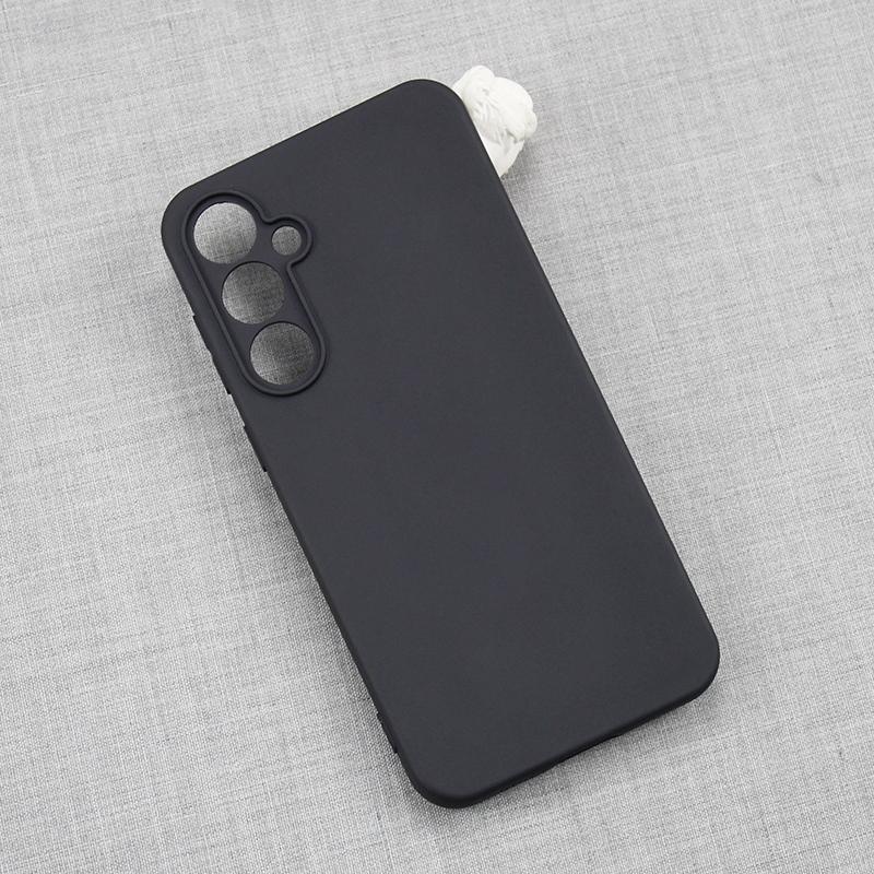 

TPU Matte Phone Case for Samsung Galaxy S23 FE,Precise Cutouts Phone Back Cover Black