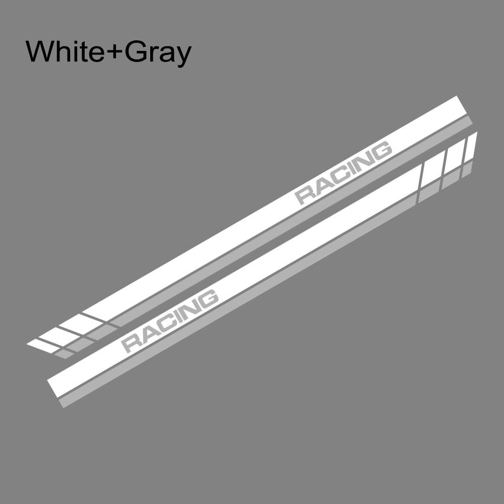 2PCS Car Door Racing Stripe Sticker Vinyl Decor Auto Waterproof Exterior Tuning Accessories For Tesla Model 3 Y S X 2016-2024