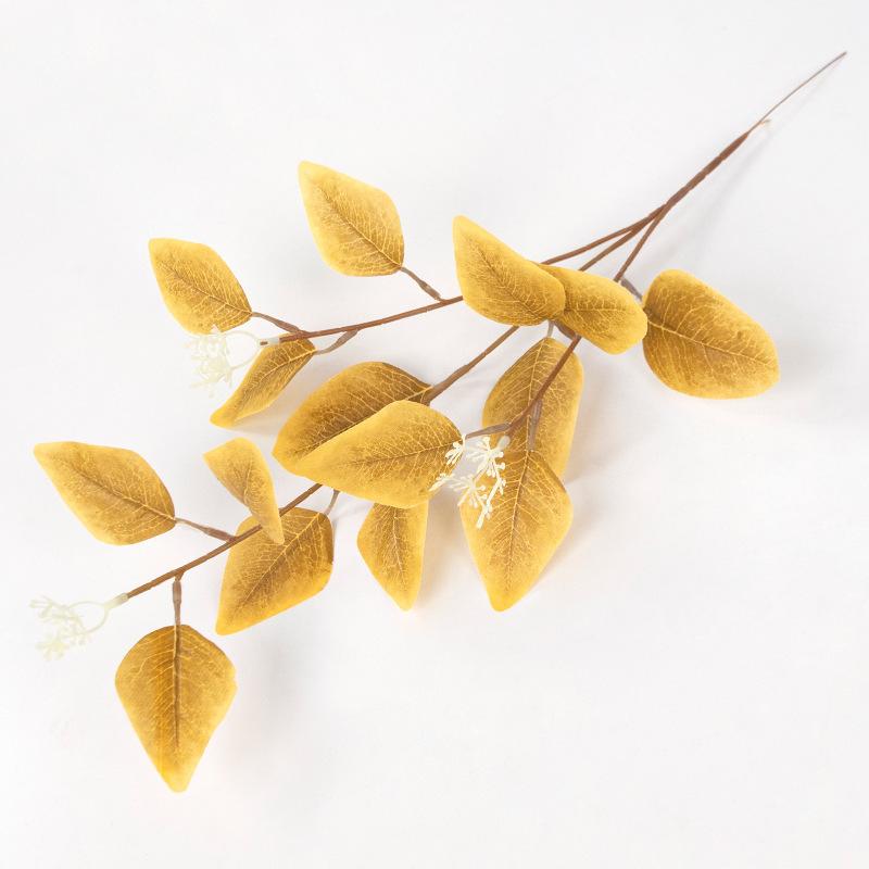 3 Forks with Fruit Eucalyptus Leaves, Green Plants, Eucalyptus Apple Leaves, Wedding Flowers, Leaf Materials, Home Decoration Ornaments