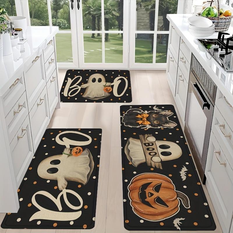 1ks Halloweenský vzor Kuchyňský koberec Protiskluzová rohožka ke dveřím Popový design Koupelnový koberec Předložka do koupele Koberec pro domácnost K dřezu Prádelna Dekor