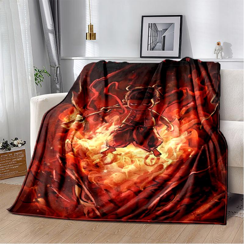 Nezha Flannel Office Student Nap Blanket: Winter Air Conditioning Sofa Picnic - Soft and Cozy Shawl Wrap