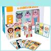 Wooden Kids Educational Building Blocks With Creative Six Sided Puzzle For Logical Thinking Development