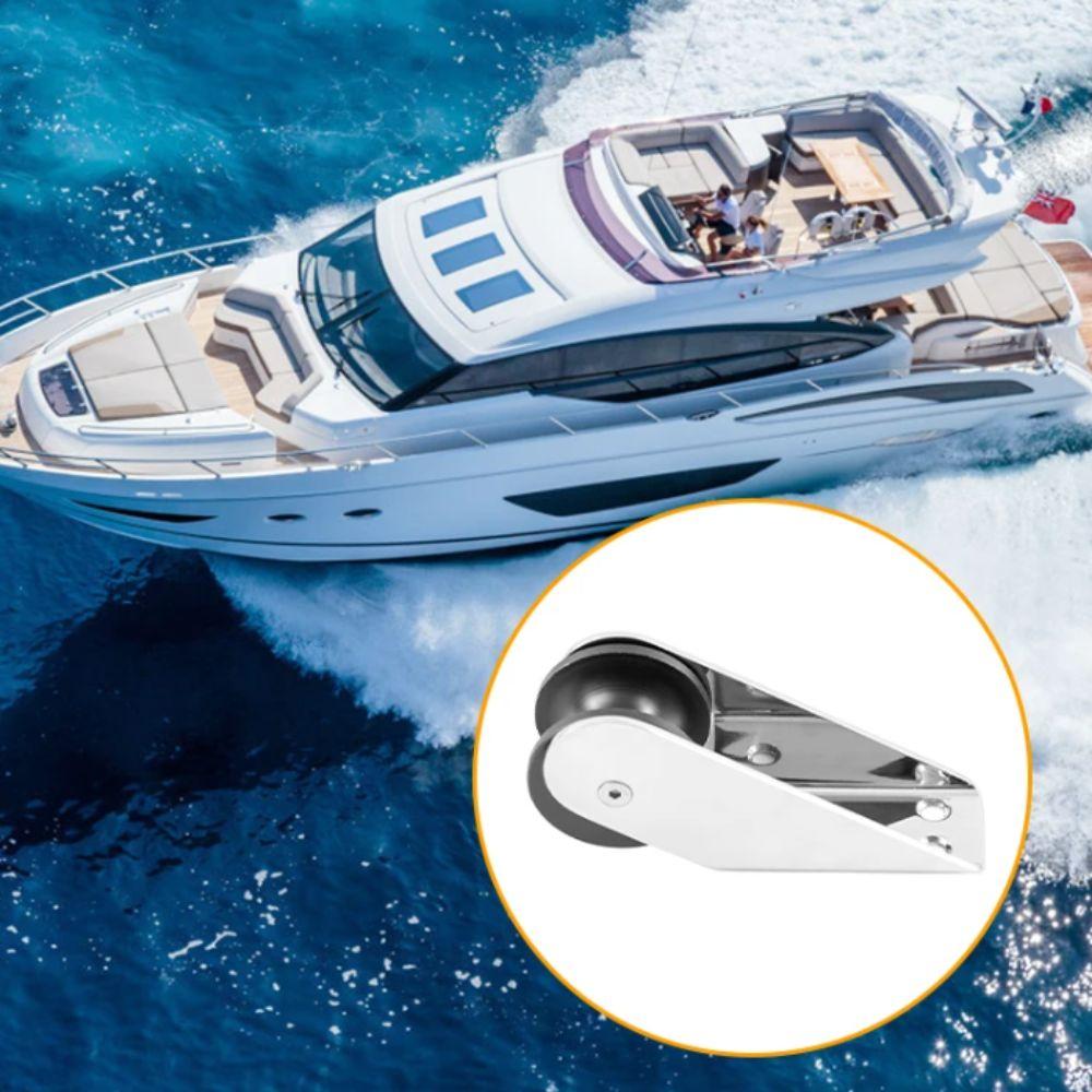 Rubber Wheel Boat Bow Roller Stainless Steel 316 Yacht Lift Roller Roller Bracket  Stamping Boat