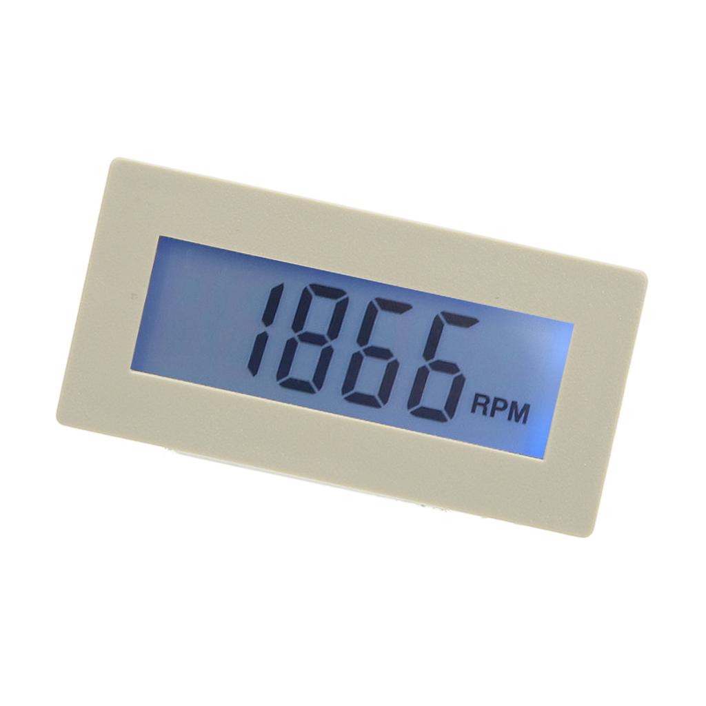 Motor Tachometer 10 To 9999 LCD Display Accurate Measurement RPM Tachometer with Hall Sensor DC8‑24V