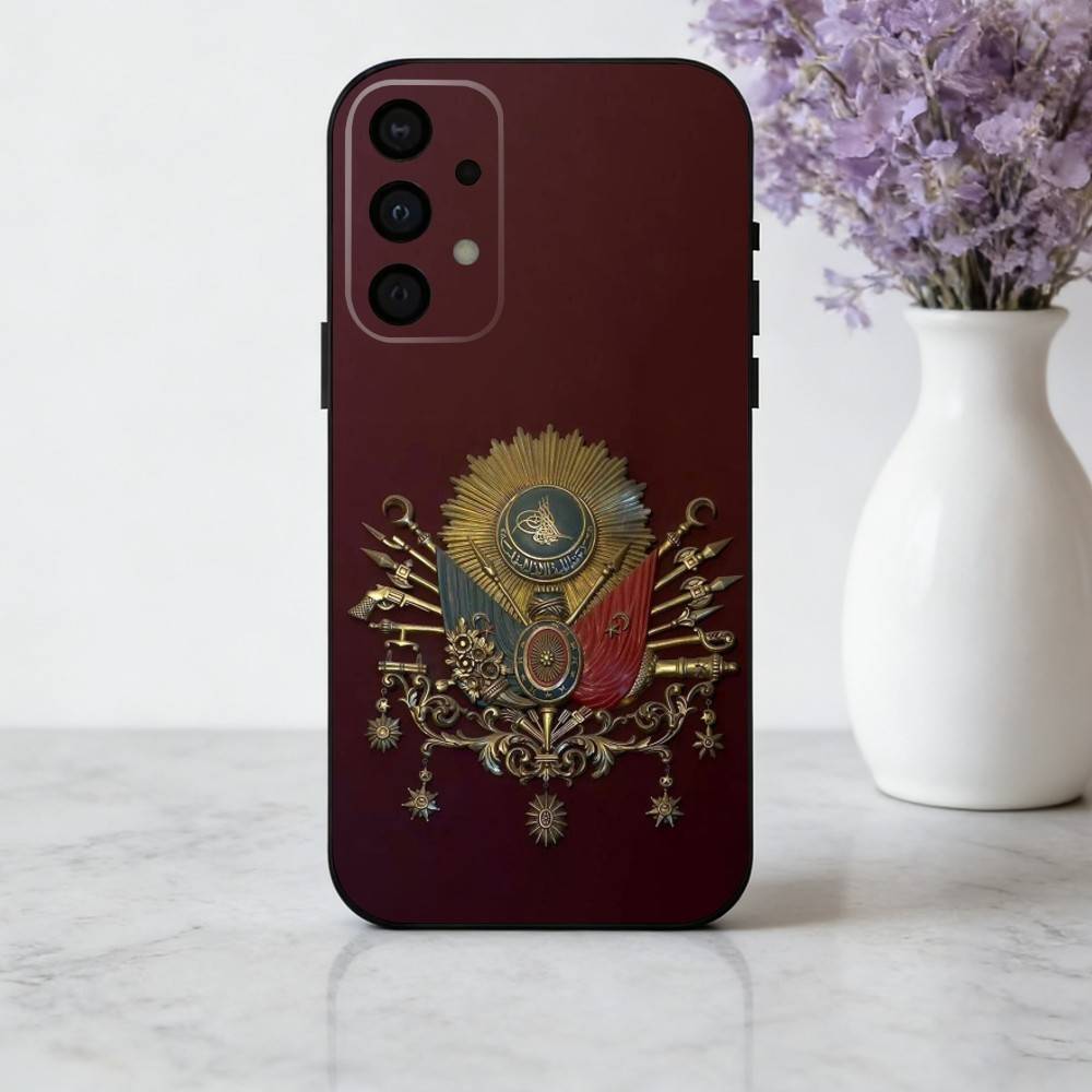 emblem historical Ottoman Empire Coat Of ArmsPhone Case For Samsung Galaxy A73,A72,A71,A70,A53,A52,A51,Soft Silicone Black Cover
