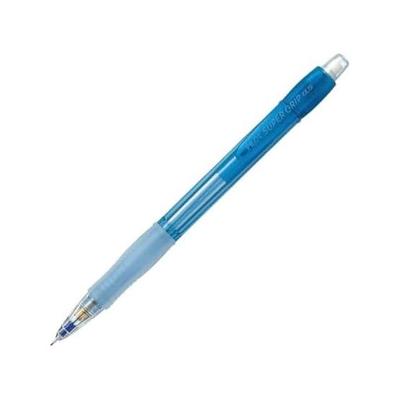 Pilot Super Grip Knock Mechanical Pencil, 0.5mm, Clear Blue, 10-Pack (HGP100R10TL5) - Soft Rubber Grip, Sliding Sleeve, Knock-Type, Resin Grip,