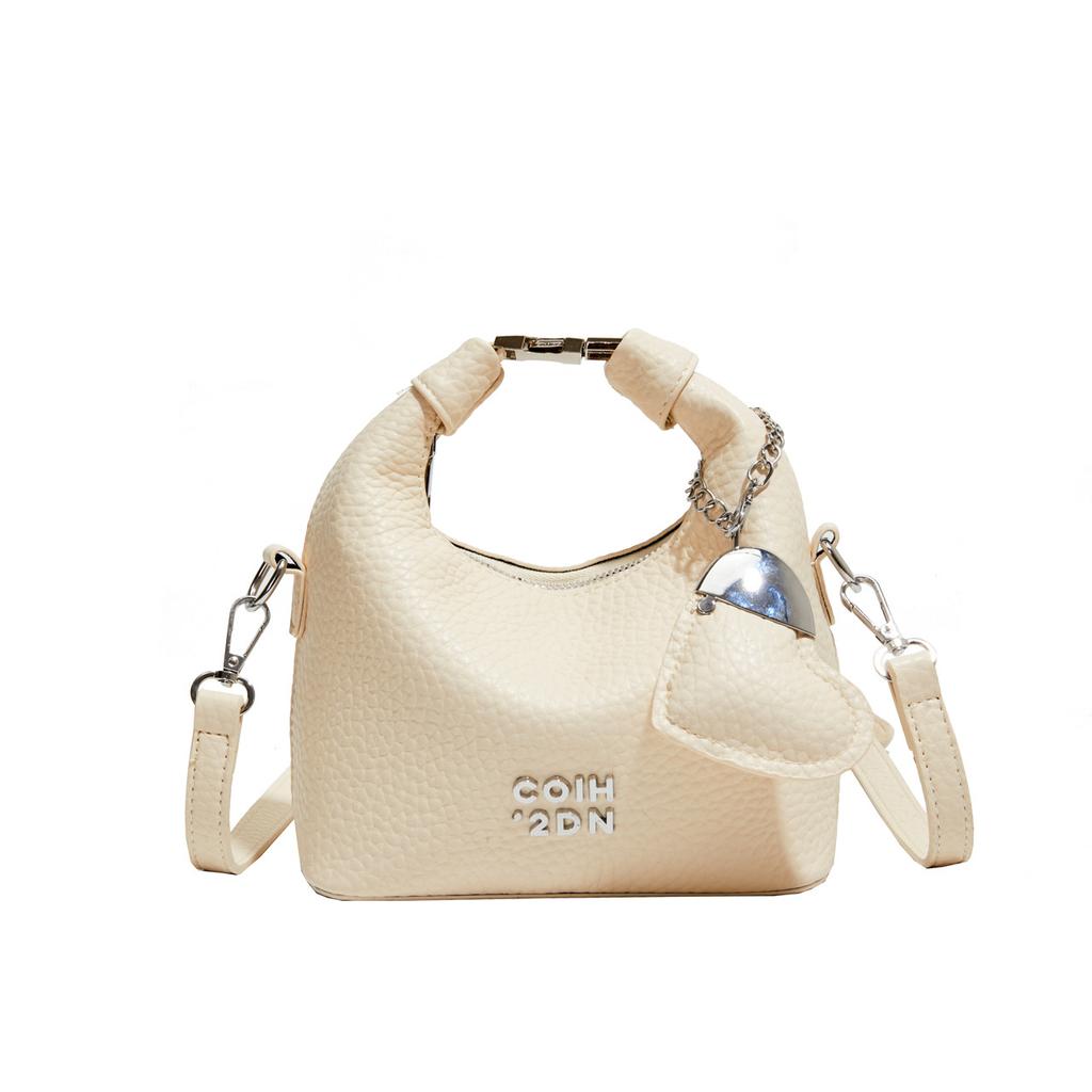 Niche Design Temperament Fashionable Lychee Pattern Wrist Bag Versatile High Sense Commuter Messenger Bag