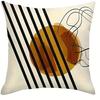 Geometric Lines Decorative Pillowcase, Ultra-soft Polyester Material Living Room Sofa Backrest Car Pillowcase Home Decoration