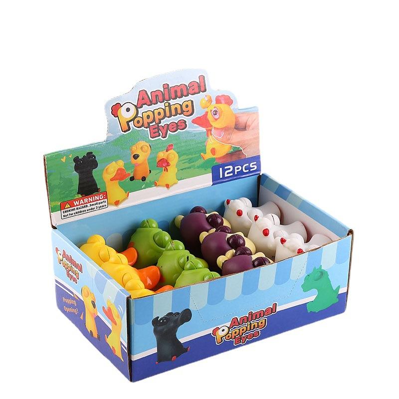 Decompress Toys Squeeze Cartoon Little Yellow Chicken Squeeze Music Trick Funny Vent Doll Gift K25