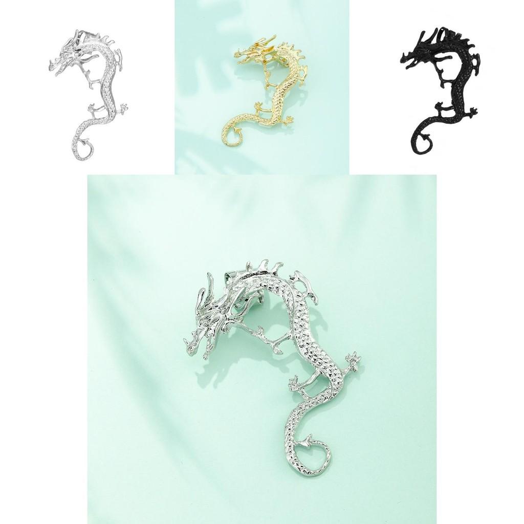 Fashionable Chinese Dragon Earrings With Alloy Material Perfect For Celebratory Gifts