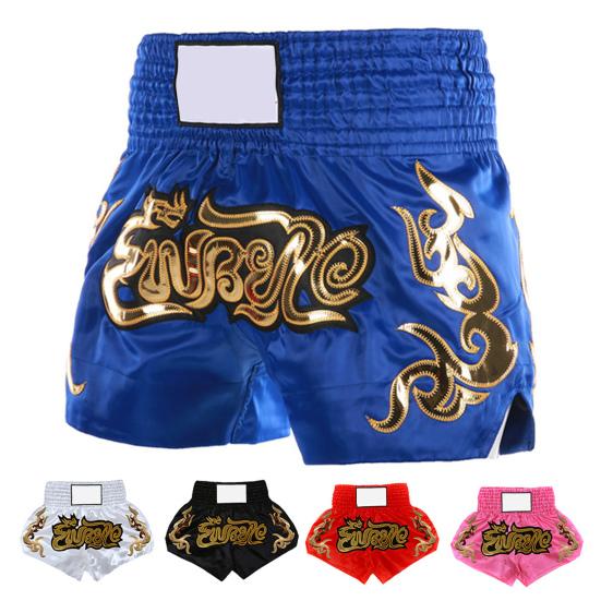 Muay Thai Boxshorts Damen Herren Training Kämpfen Kickboxen Shorts Weites Elastik