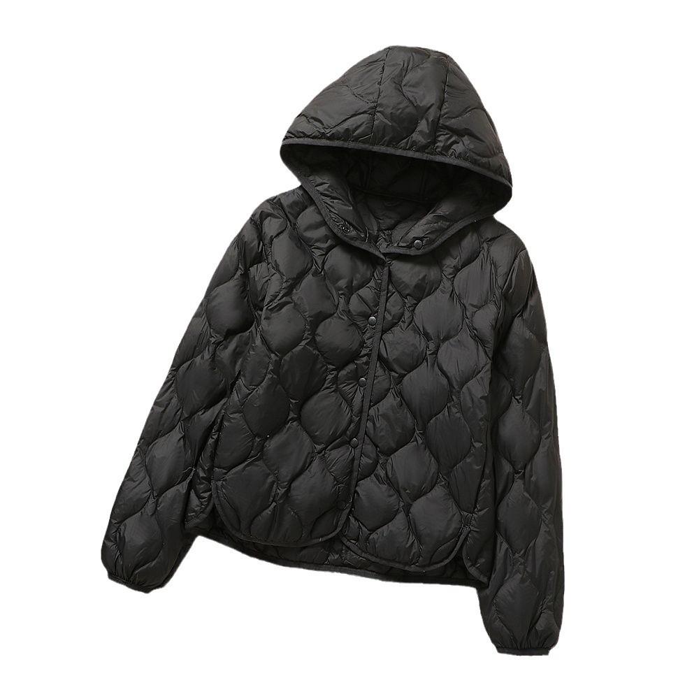 New Light and Thin Hooded Autumn and Winter Gourd Short Down Jacket for Women To Wear Warm Loose and Versatile Classic Jacket