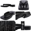 Authentic Paulownia Wood Geta Size L 8(eight) 2-color (Geta) Black,