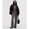 Groove Wide Leg High Rise Pant  Regular Onyx Grey