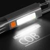 LED Flashlight EDC Torch Light With Hook Camping Light USB Charging Portable Outdoor Zoomable Waterproof For Outdoor