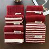 Korean Unisex Striped Knit Scarf - High-End Autumn/Winter Style for Children