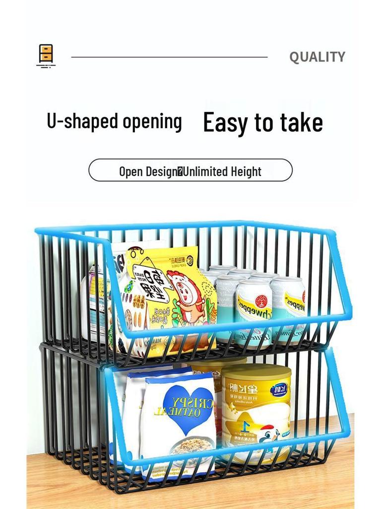 Multilayer Snack & Drink Storage Rack for Kitchen & Dining Table, Living Room & Tabletop Fruit Organizer