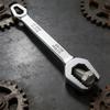 Multi-Size Thickened Double-Ended Torx Wrench Universal Automotive Wrench 8-22mm Tool Self-Tightening Adjustable for Mechanical Maintenance Home