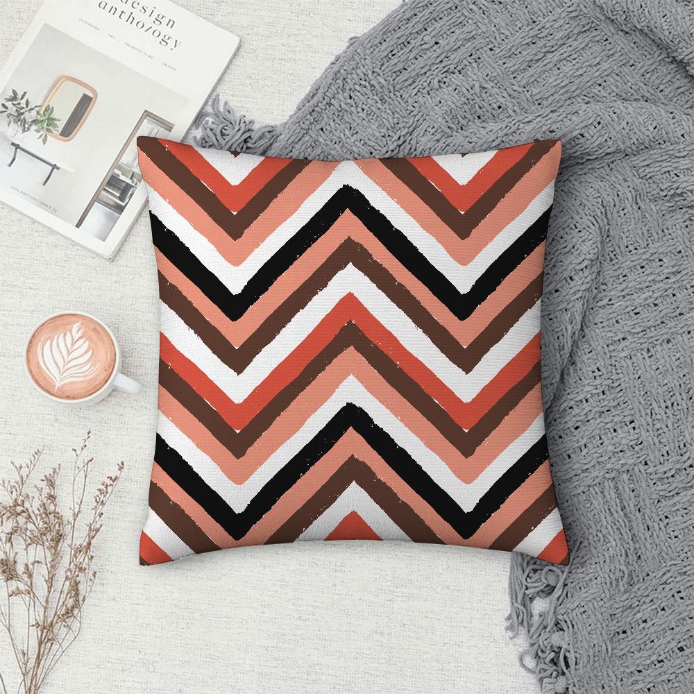 Calm Geometric Color Pillow Case Sofa Decorative Home Double-Sided Print Plush Square Throw Pillow Covers Cushion Decor Cover