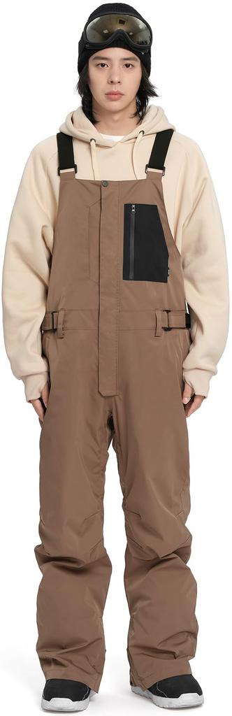 Acrais Available in 6 and XXL Men's Snowboard/Ski Pants/Bib Pants/Overalls (Single Item) - Sizes XS, S, M, L, XL, (AL-SP2207, AL-SP2207LMK-BL)
