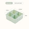 4/6/8 Grid Ice Cube Tray Silicone Ice Cube Moulds  Pot Base Packaging Box With/Without Lids Reusable Square Ice Cube Mould