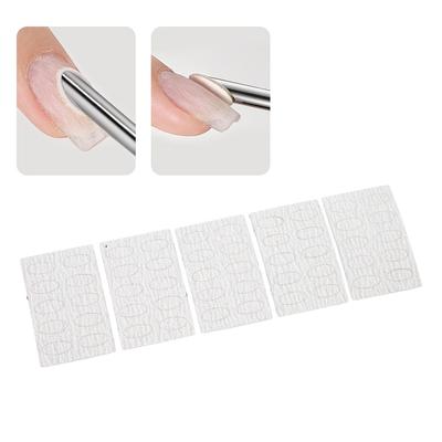 50pcs Disposable Nail Sandpaper Sheets Self Adhesive Nail Pre Polishing Paper  Salon Use