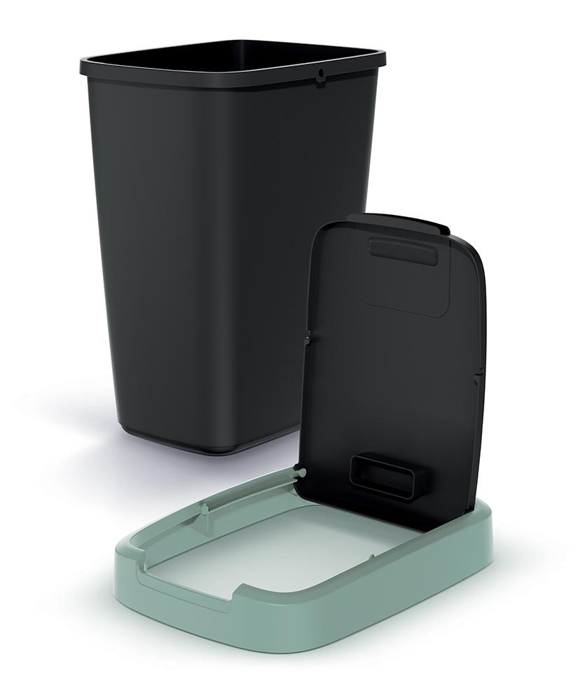 25L COMPACTA Q waste bin light green | Pop