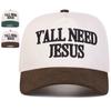 Bonés de Beisebol Bordados com Letras Unisex Y'All Need Jesus Primavera Outono Ajustáveis ao Ar Livre Casuais Chapéu de Sol Chapéu Esportivo