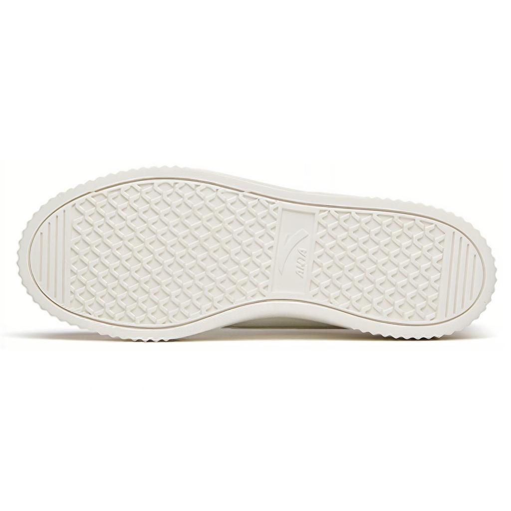 Anta Platform Abrasion Resistant Breathable Low top Skateboard Shoes Men's White Gray 112148066-1