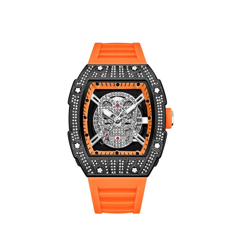 Richard Fully Automatic Men's Diamond-Studded Starry Sky Quartz Watch - Fashionable Hollow Design