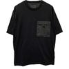 PRADA 24 years UJN661 Black Re-Nylon Jersey T-shirt tops M blackUsed