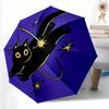 1pc Witchcraft Magic Automatic Open/close Umbrella, 8-Rib Sturdy Structure, Portable Travel Umbrella, Parties, Everyday Use, Outdoor Accesso
