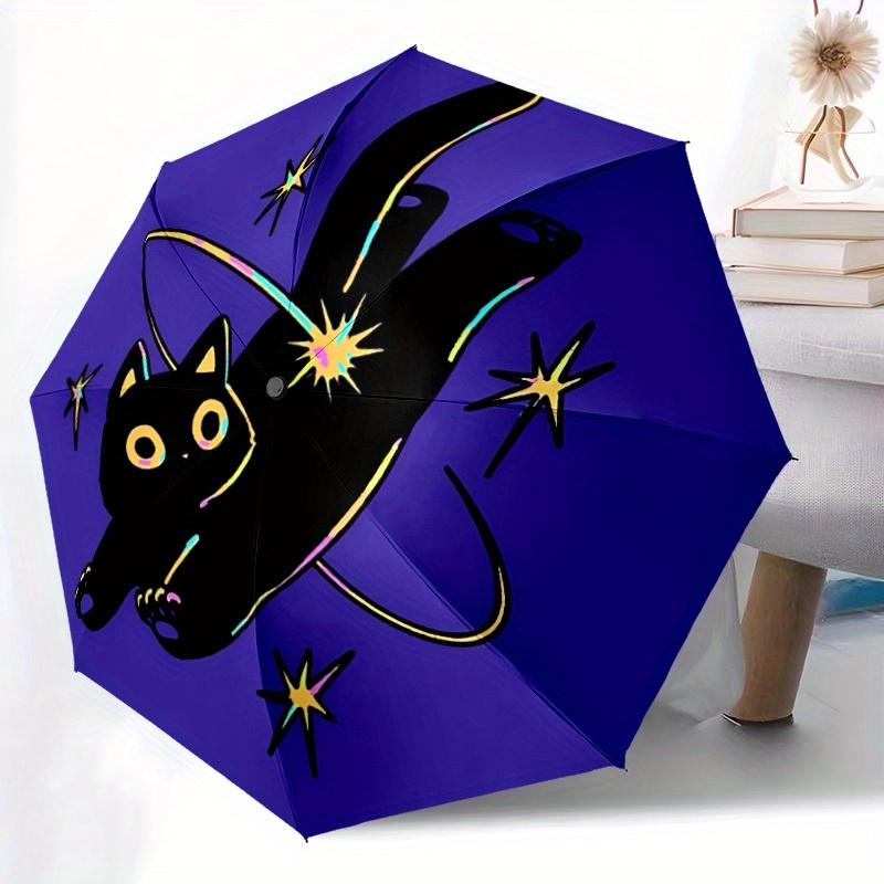 1pc Witchcraft Magic Automatic Open/close Umbrella, 8-Rib sturdy structure, Portable Travel Umbrella, Parties, Everyday Use, 11147