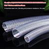 New PVC Steel Wire Hose Transparent ID 10-25mm Flexible Pipe 1/3meters Water Pump Tube