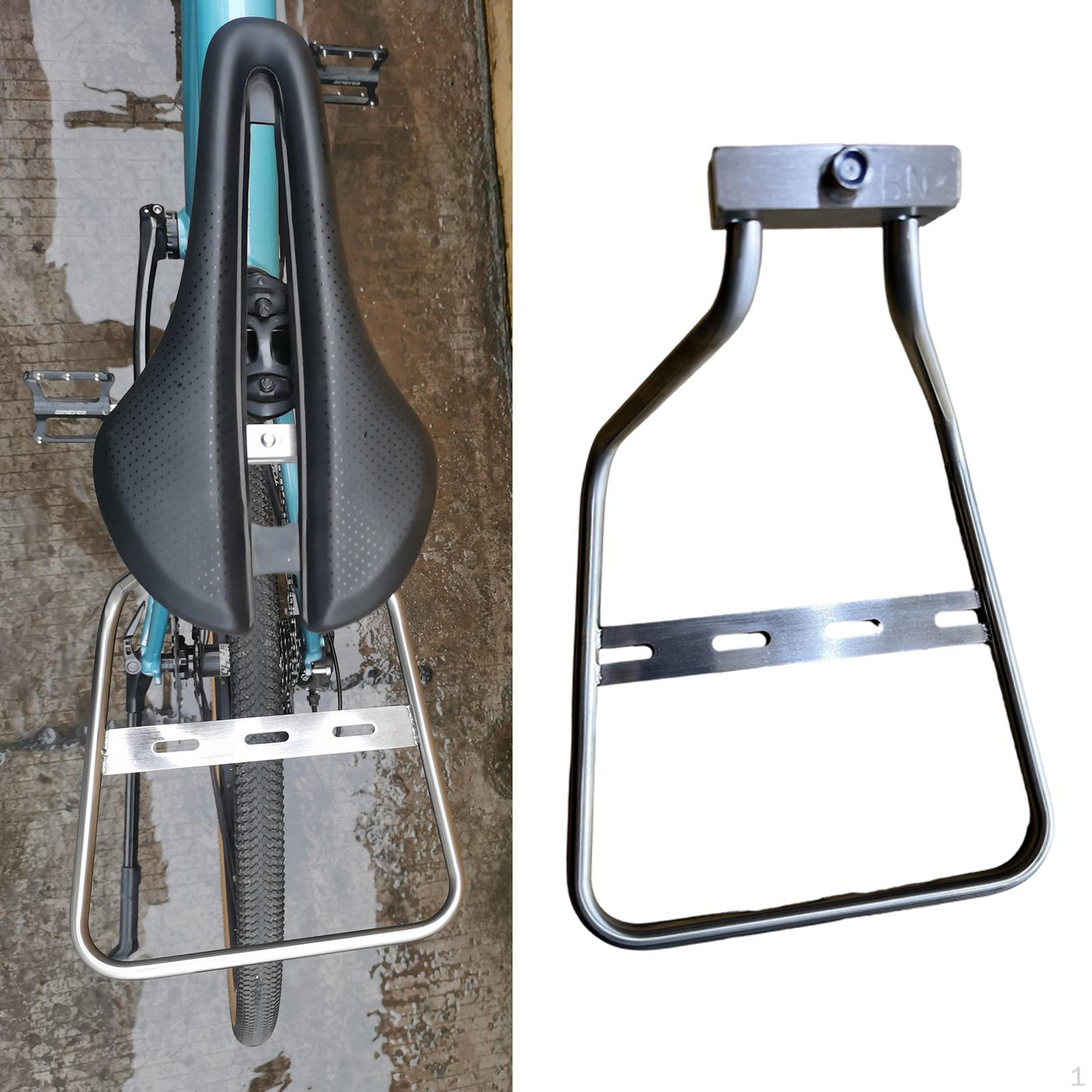 Велосипедный задний багажник-перевозчик Прямая замена Прочный Премиальный Практичный аксессуар Сумка из нержавеющей стали